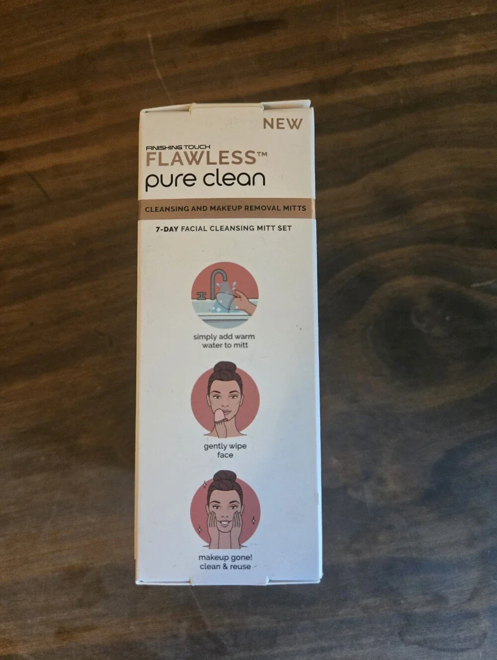 Flawless Finishing Touch Pure Clean Cleansing And Makeup Removal Mitts